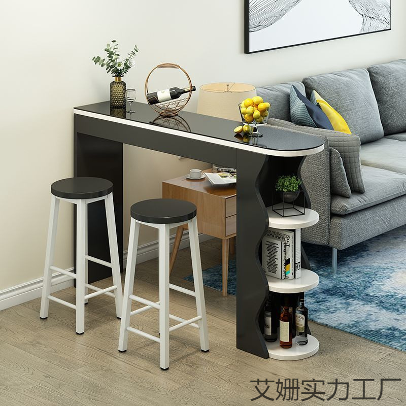 Small Apartment Bar Table Home Modern Minimalist Living Room Entrance Small Bar Sofa Side Table Restaurant Light Luxury Partition Cabinet
