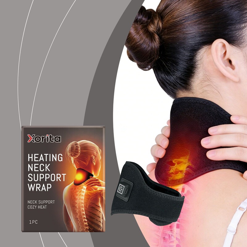 Xorita Heated Neck Support Wrap Gentle Neck Care Daily Massage Care for Home Office and Sedentary Workers