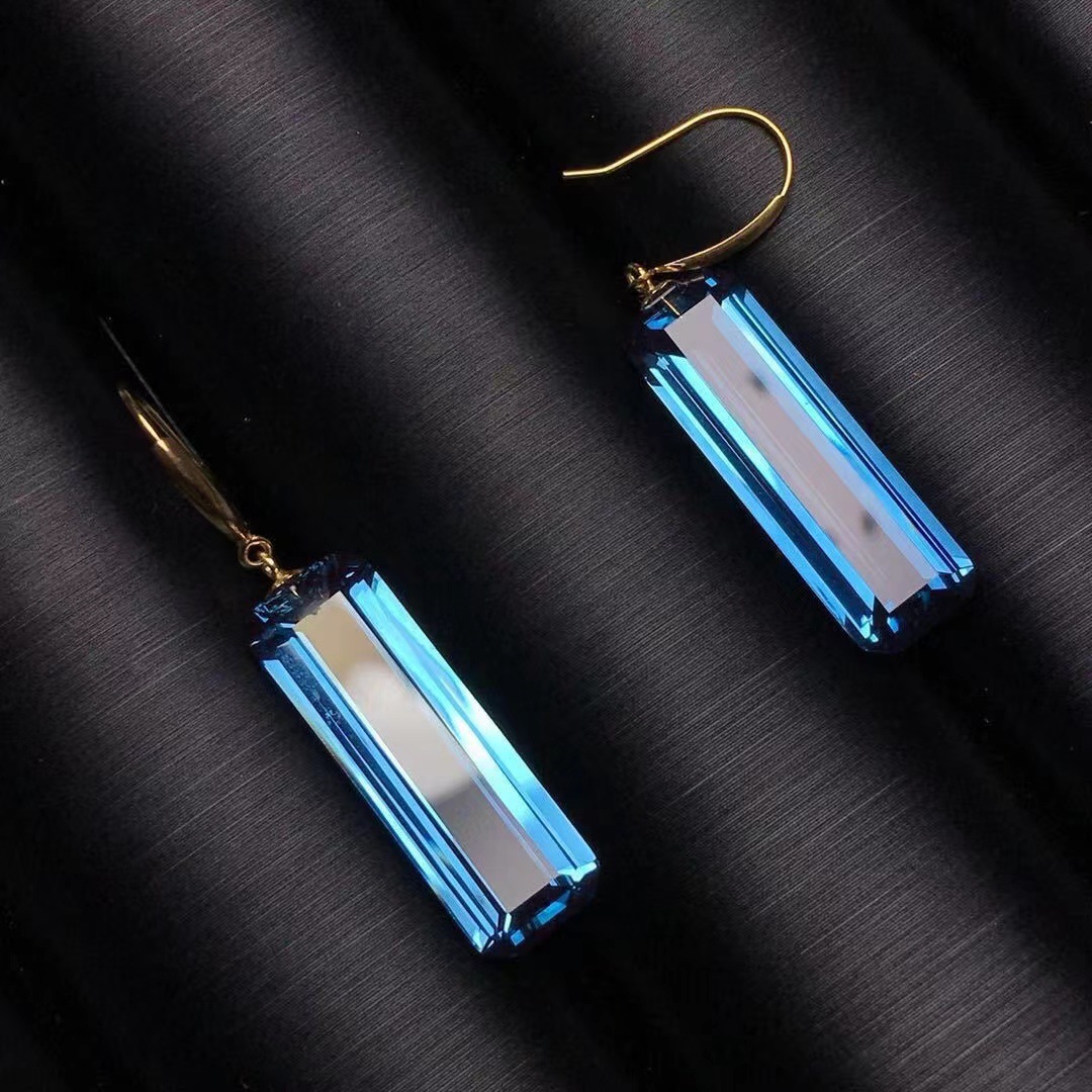 1 Pair Elegant Lady Geometric Copper Drop Earrings display picture 1