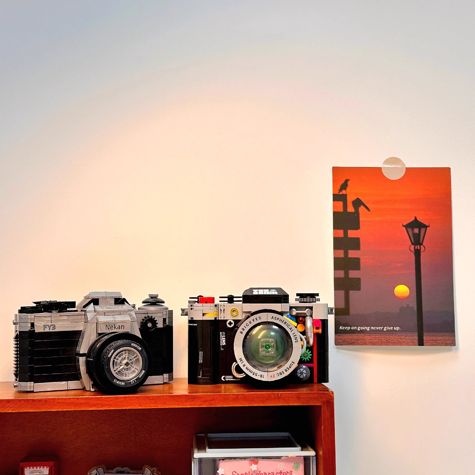 중국 건물 블록 카메라 조립 장식 성인 레트로 장난감 교육 소년 소녀 시리즈 휴일 선물