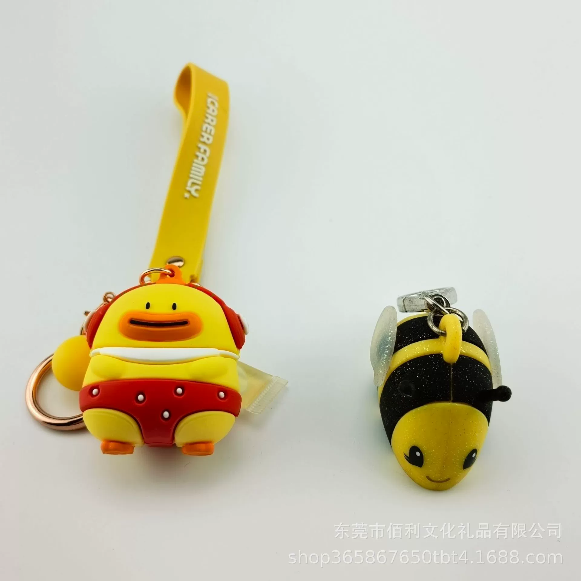Cartoon doll, keychain PVC, three dimensional accessory for keys from soft rubber, custom-made