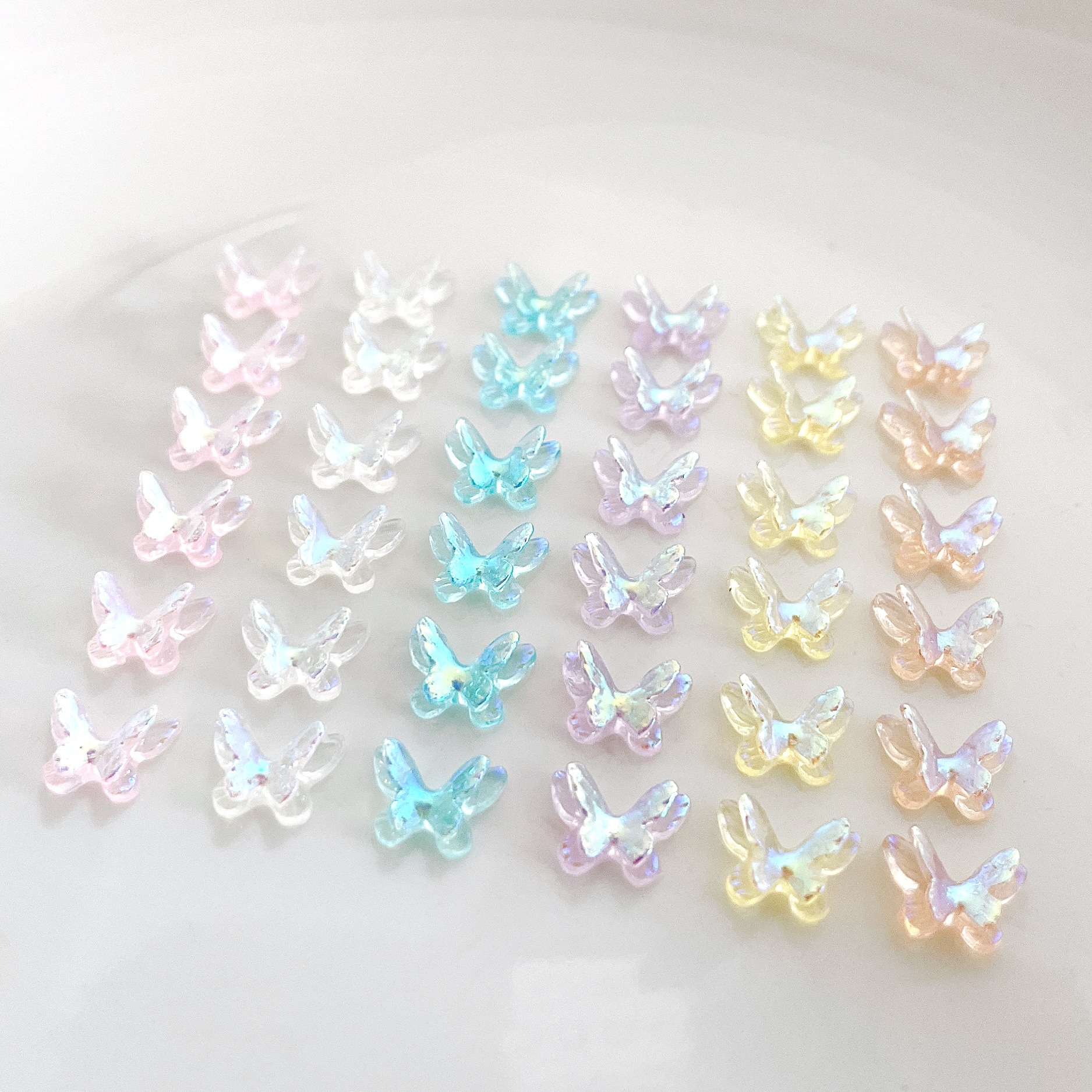 Sweet Butterfly Resin Nail Decoration Accessories 1 Set display picture 2