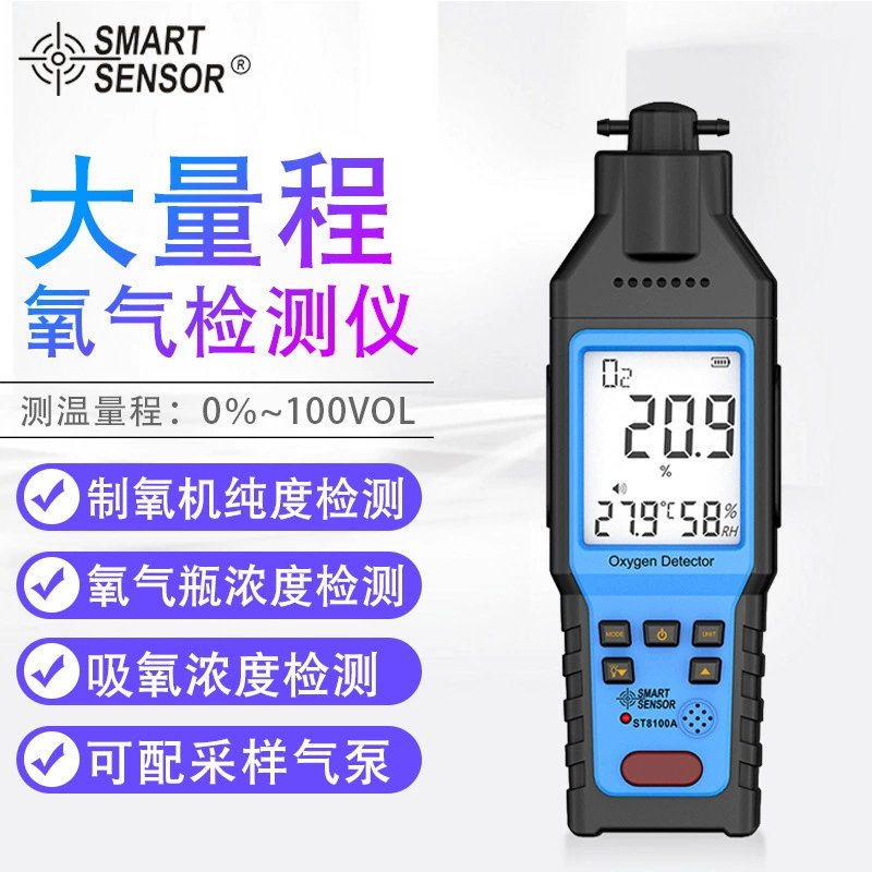 Содержание концентрации кислорода в Химе Ручной внутренней и наружной концентрации окружающей среды детектор концентрации кислорода ST8100A