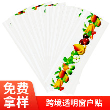 跨境彩色透明窗户贴粘蝇贴果蝇苍蝇纸诱捕玻璃贴昆虫陷阱粘虫贴板