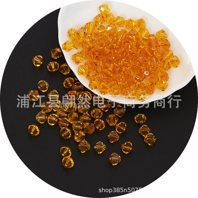 3-8mmAAAA水晶菱形珠精品水晶ガラス珠二頭尖珠DIY珠散珠アクセサリー部品