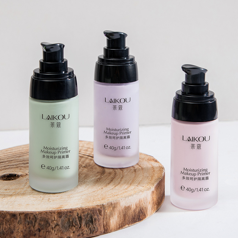 Lecco makeup cream 40g green purple face natural base moisturizing makeup before milk students factory wholesale