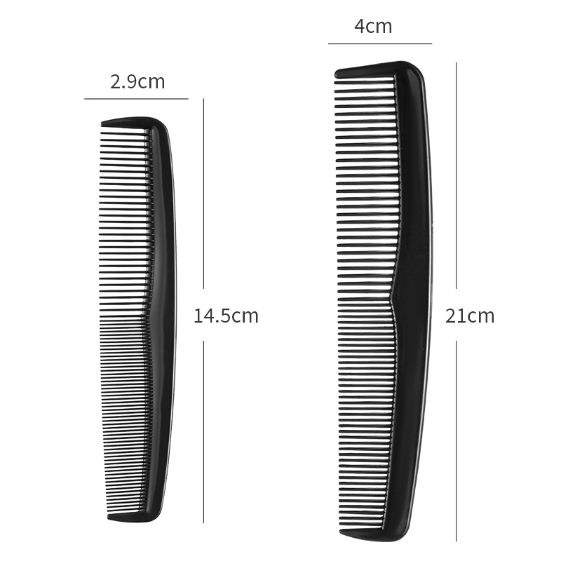 Peine de Doble Diente de Plástico, Portátil para Cabello Largo y Uso Doméstico
