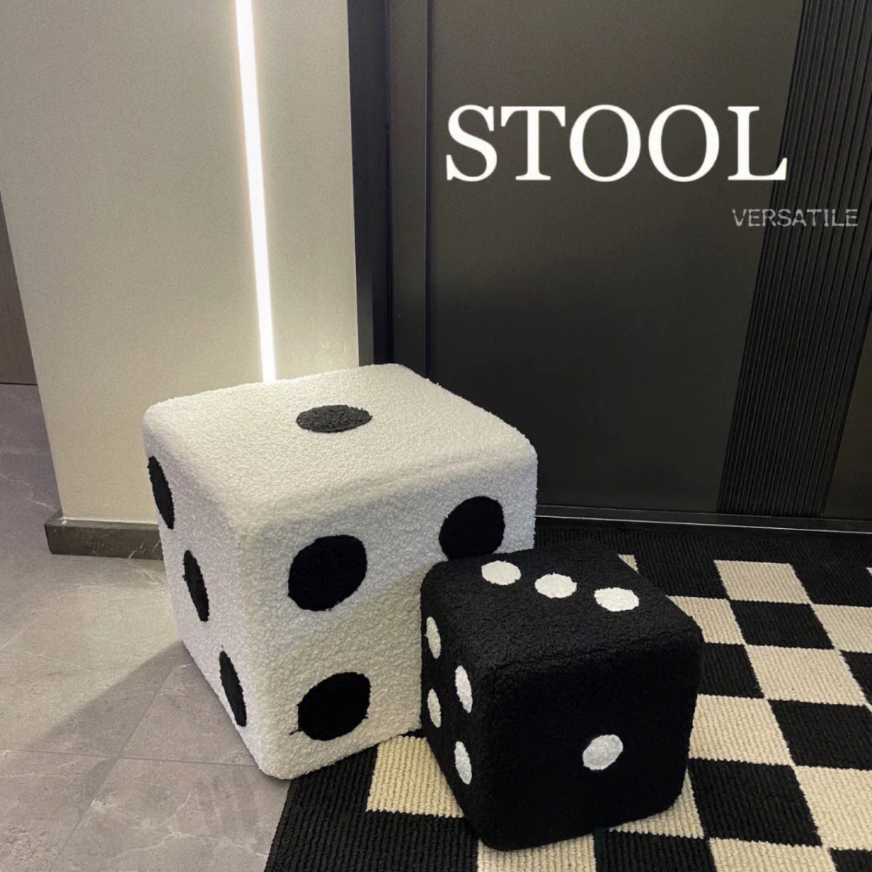 Бытовая игральная кость Короткий стул Марио вопросительный знак