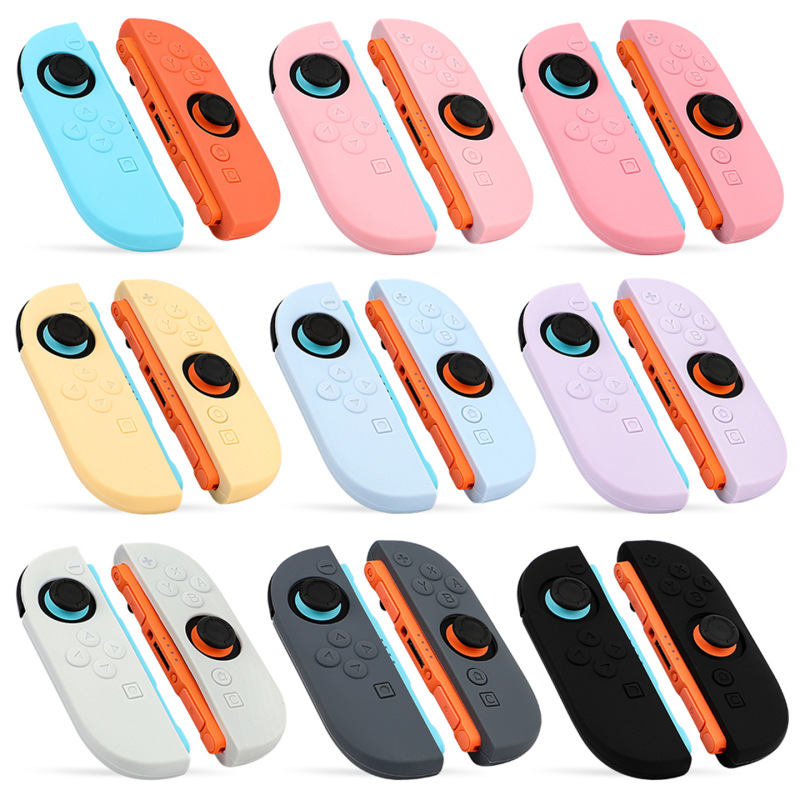 Cross-Border Hot-Selling Switch2 Silicone Full-Cover Spray-Coated Joy-Con2 Ns2 Left and Right Controller Protective Case Cross-Border Hot-Selling Switch2 Silicone Full-Cover Spray-Coated Joy-Con2 Ns2 Left and Right Controller Protective Case
