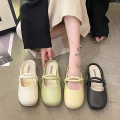 2024包頭スリッパ女網紅ins夏怠け者洋風快適甘美アンドロメダ一字サンダル女夏