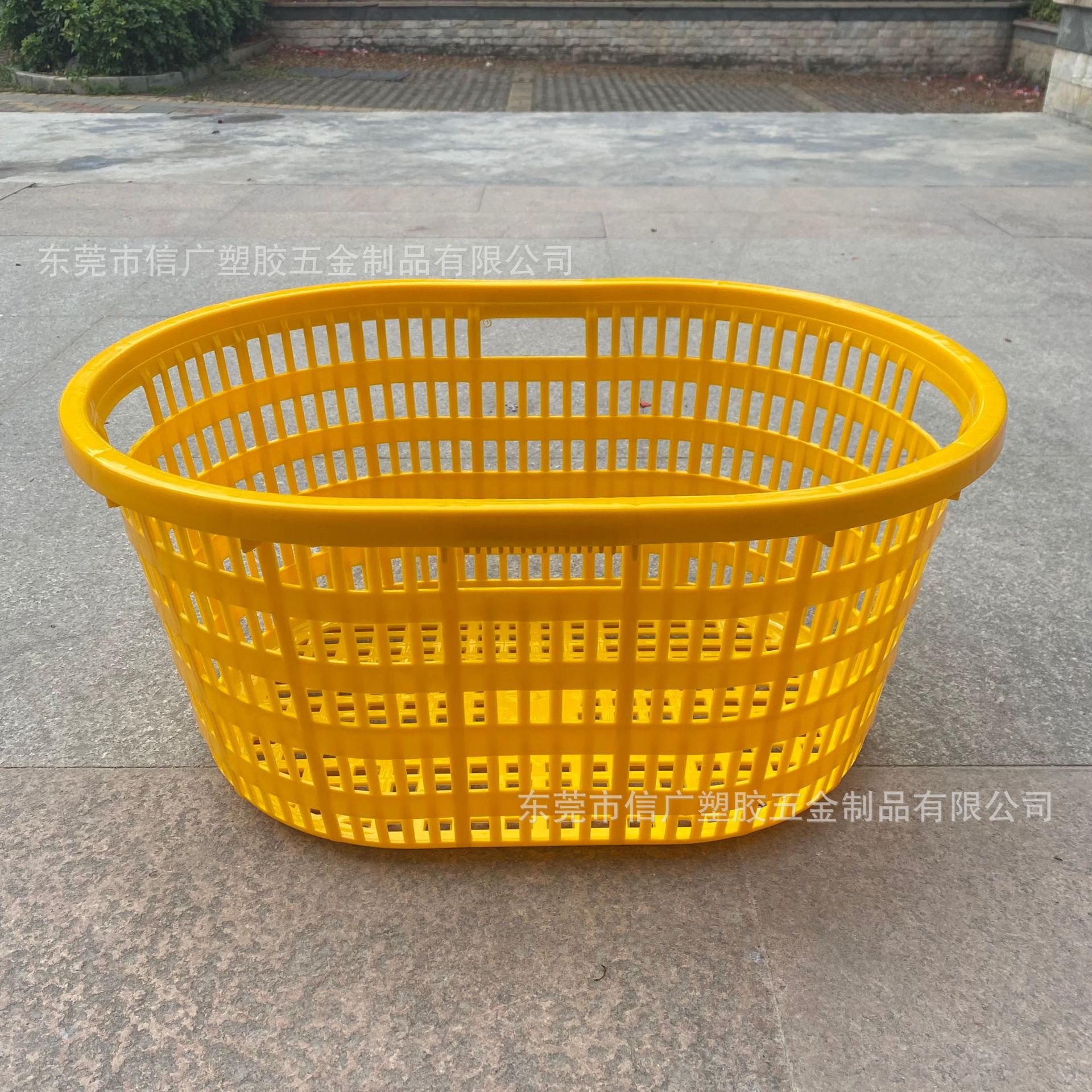 批发可堆叠式渔筐 鱼船收纳塑料鱼筐 生蚝牡蛎虾周转框 果蔬圆箩