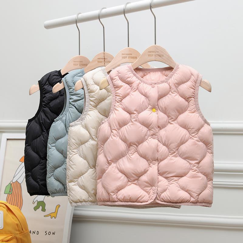 Children's vest with down for boys