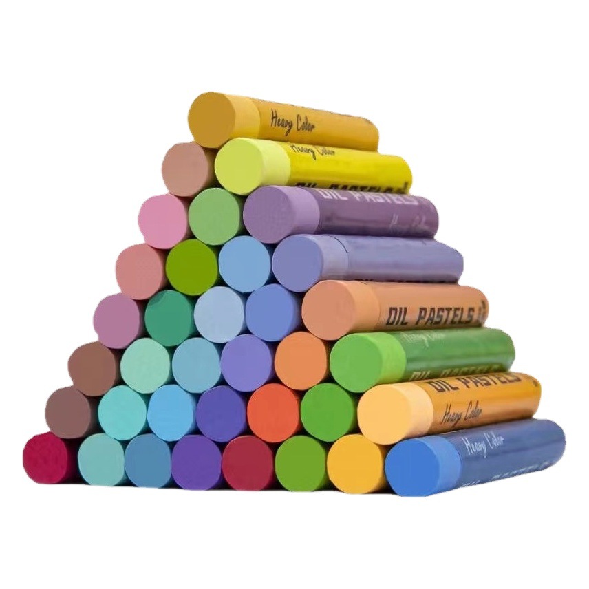 Heavy color oil painting stick soft color mixing soft monochrome color painting brush oil crayon painting brush