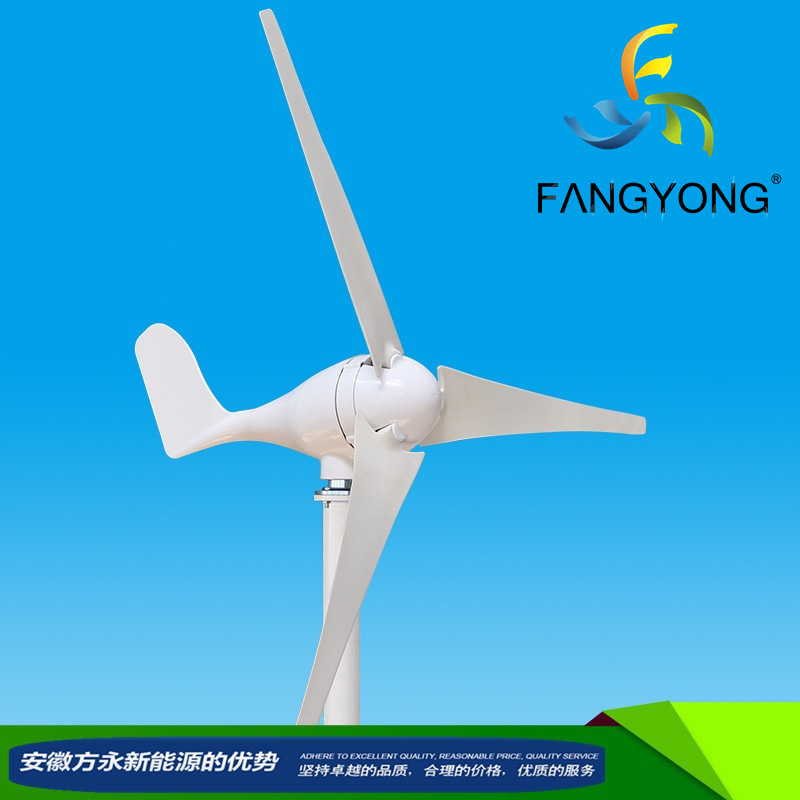 跨境风光互补风能涡轮机12V24V48V300W400W路灯监控海洋风力发电