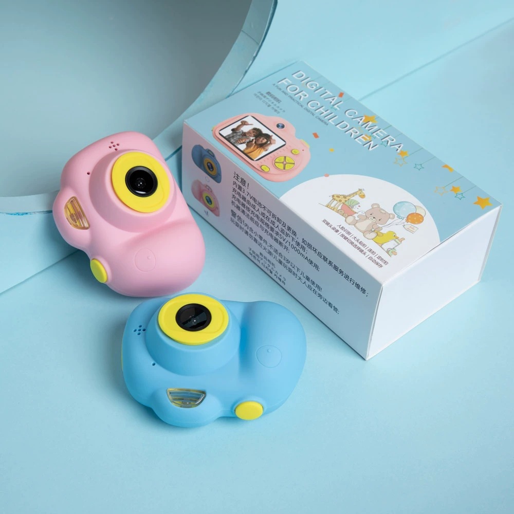 New Children's Photo High-Definition Digital Mini Camera Dual Camera Can Take Photos for Boys and Girls Gift High-Definition Eye Protection Screen
