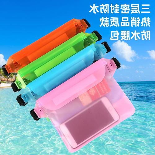 Outdoor mobile phone waterproof bag Beach mountain climbing PVC waterproof waist bag New color storage bag waterproof cover