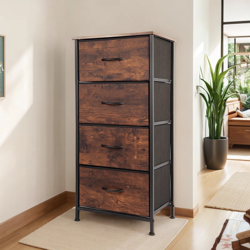 Transfronterizos armario de artículos diversos dormitorio cajón de cabecera sala de estar no tejida armario de almacenamiento fácil de instalar armario de almacenamiento armario