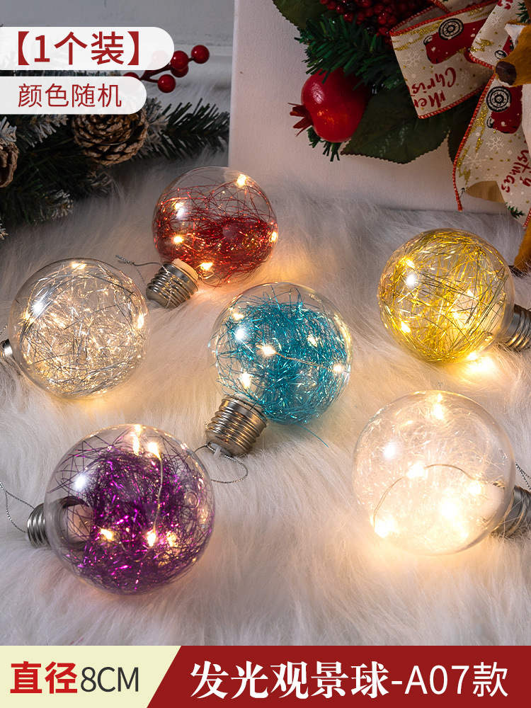 Bola pintada de Navidad Bola de perlas macaron galvanoplastia Bola brillante pintada Bola de forma especial colgante árbol de Navidad bola decorativa