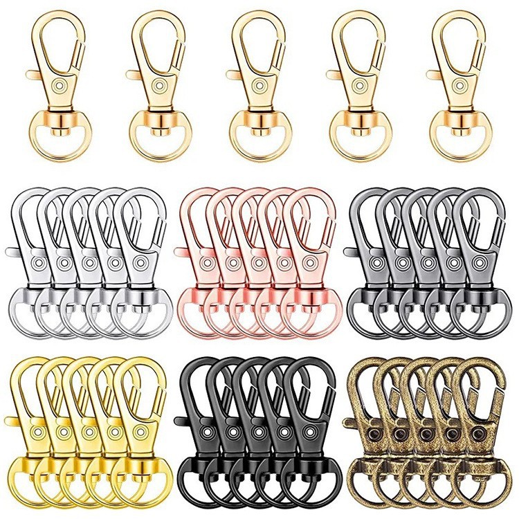 厂家批发锌合金鱼嘴扣压铸钥匙扣箱包链条钩扣3分小狗扣diy配件