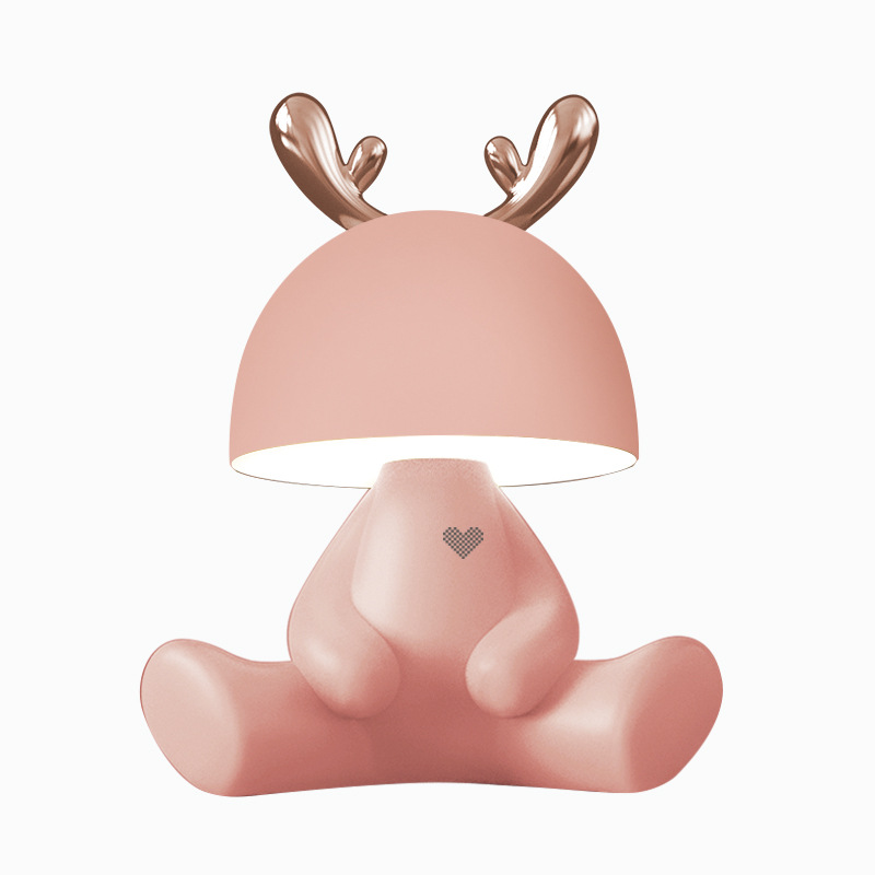 Lámpara de escritorio de protección de ojos LED recargable para regalo de cumpleaños para la novia para la novia para la novia para la luz de la noche (sin Bluetooth)