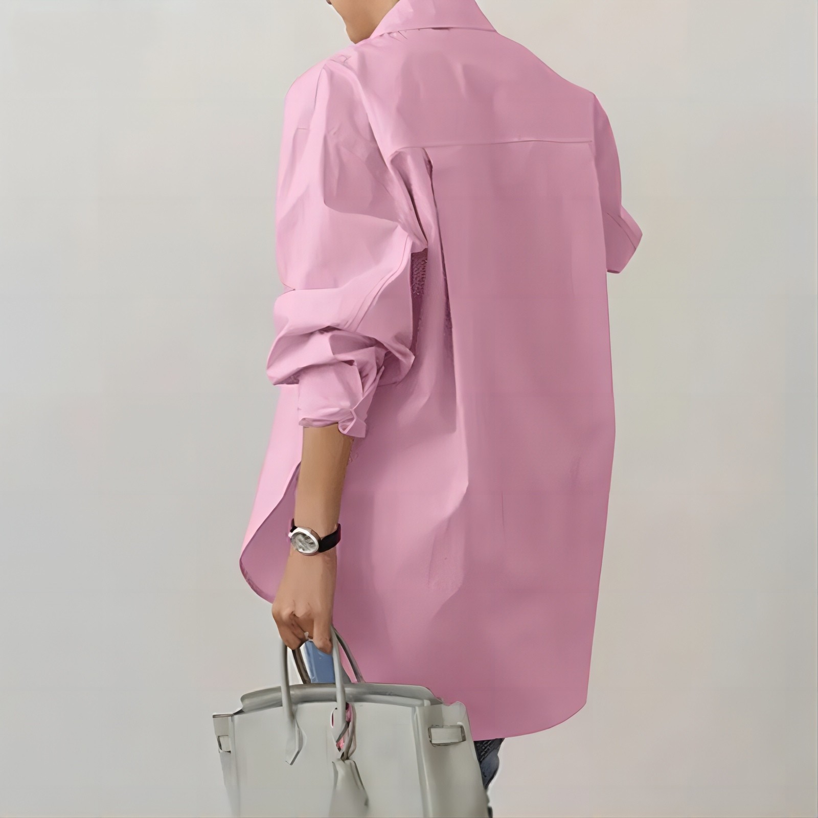 Wholesale Women's Simple Style Solid Color Long Sleeve Pocket Blouses display picture 7