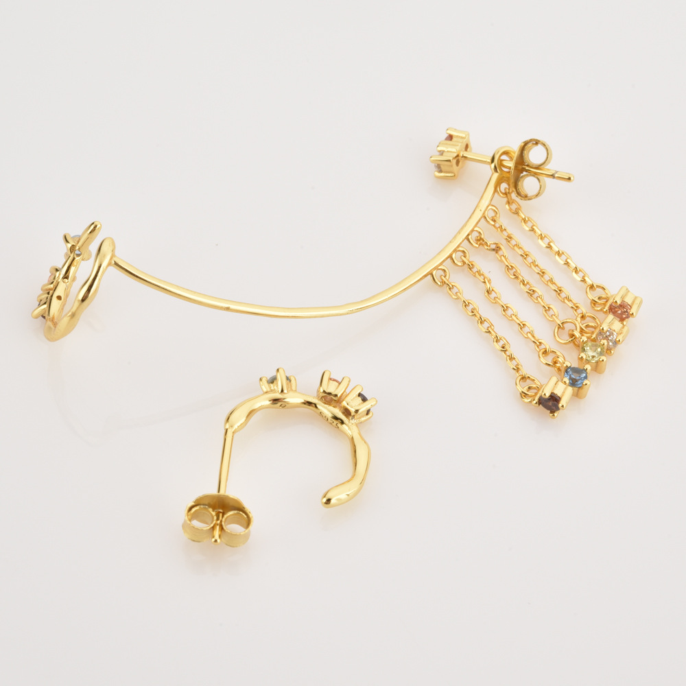 5g Weight 0.05µm-0.08µm Gold Plating Thickness Electroplating Gold Plating Process 925 Sterling Silver Ear Needle Material 18K Real Gold Plated Plating Material Zircon Inlay Material Hoop Earrings, Drop Earrings, Ear Studs Classification Necklace + Jewelry Quantity Daily Occasion 925 Sterling Silver Material Geometric Pattern Women's Gender Simple Style Style Plating Craft Necklace + Jewelry 925 Sterling Silver Geometric Hoop Earrings Drop Earrings Ear Studs 14