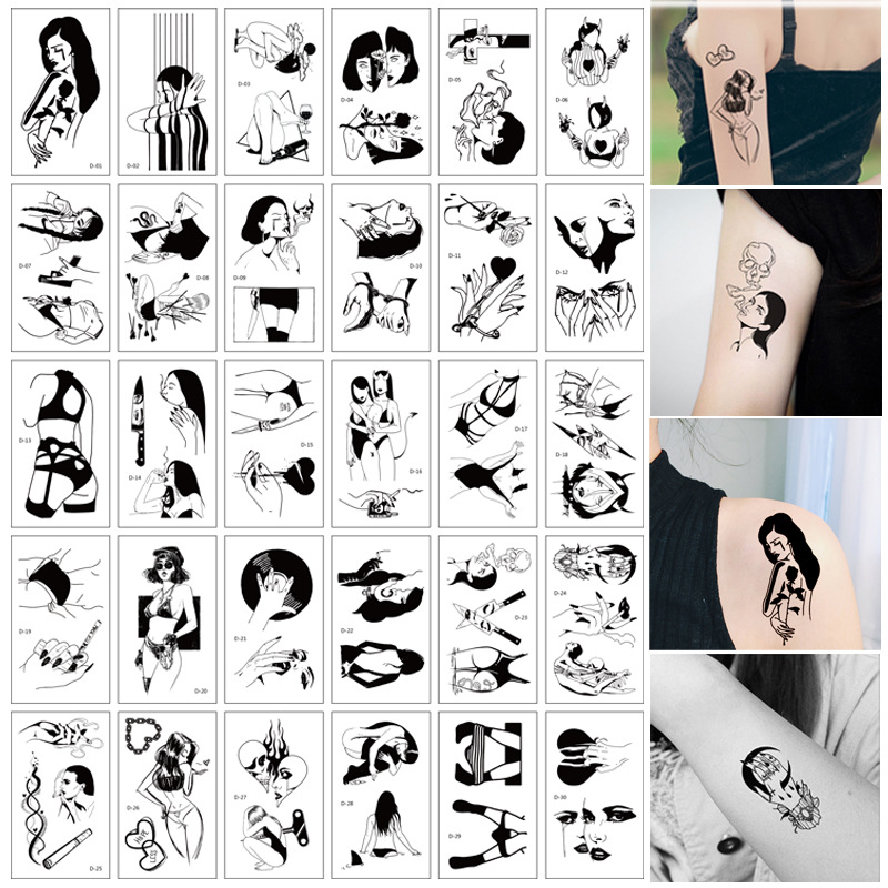 Spot wholesale Korean Ukiyo-e tattoo tat...