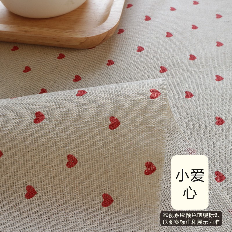 tela de lino de algodón tela de mesa cortina tela de tela de tela sofá tela hecha a mano procesamiento de tela