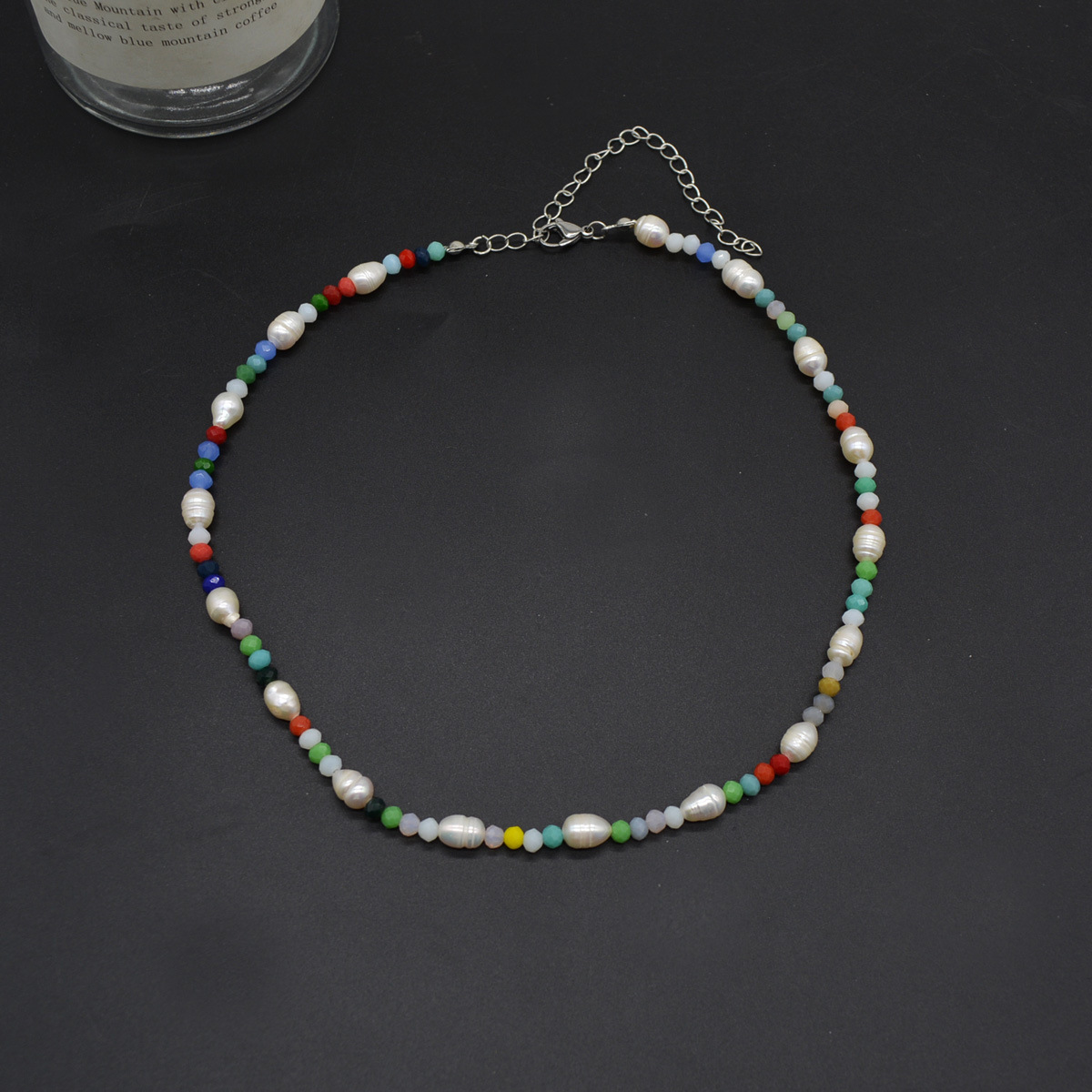 Retro Style Colorful Beaded Pearl Necklace display picture 4