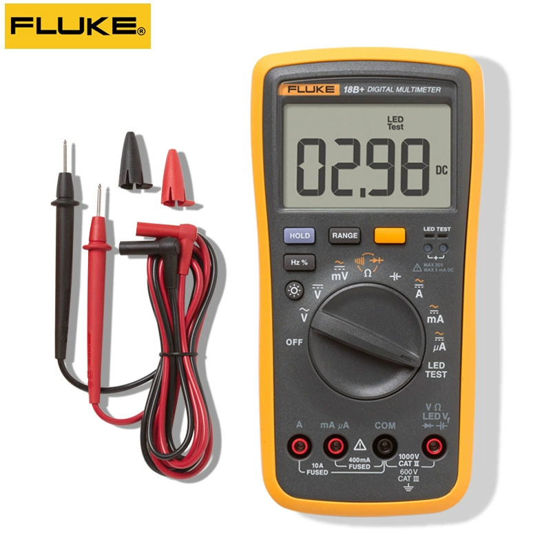 FLUKE Fluke Цифровой мультиметр F15B /F18B /F106/F107/F101KIT Интеллектуальный мультиметр