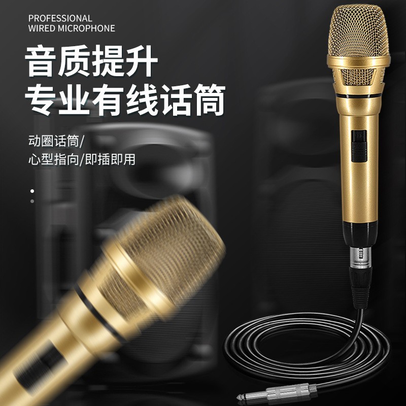 AUGER/奥歌 YR-03E 蓝牙音箱有线话筒拉杆音箱配套有线麦克风动圈