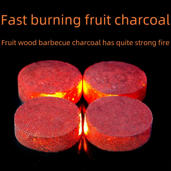 Wholesale Fruit Wood Charcoal, Smokeless Charcoal for Barbecue, Bamboo Charcoal, Quick-Burning Charcoal, 33mm Shisha Charcoal, Machine-Made Charcoal for Fire Roasting