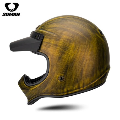 Motosiklet kaskı (dəbilqə) – Soman Motorcycle Carbon Fiber Fiberglass - fiberglass-hand-rubbed-copper-s