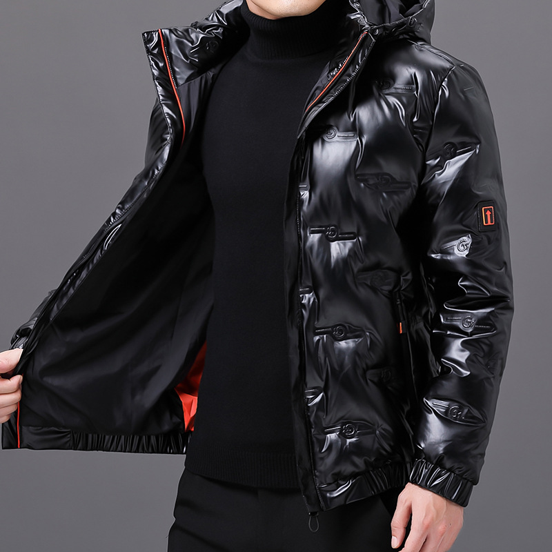 [HOT]2024Winter shiny white duck down jacket, fashionable and casual, versatile men's lightweight business warm windproof down jacket_voghion.com