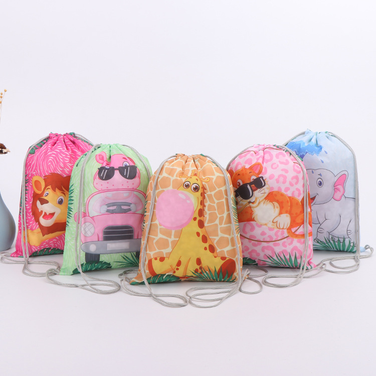 批发束口袋抽拉绳牛津布袋礼品涤纶袋购物折叠便携广告拉绳束口袋