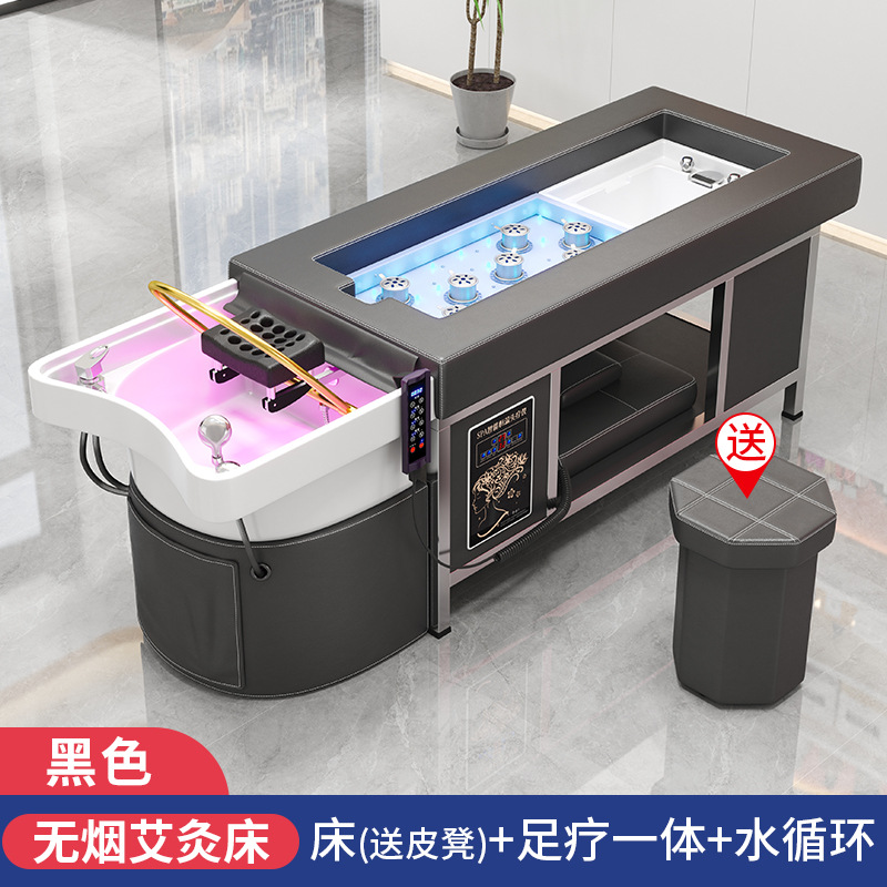 Negro + circulación de agua