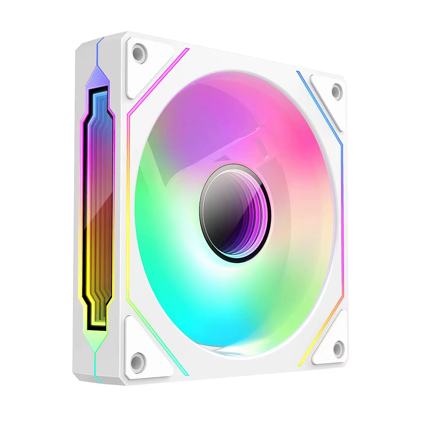 Prism 4PRO Четвертое поколение, корпус Sea-view, детоматический вентилятор 12 см синхронный 5В комплект из трех ARGB цветных тихих вентиляторов