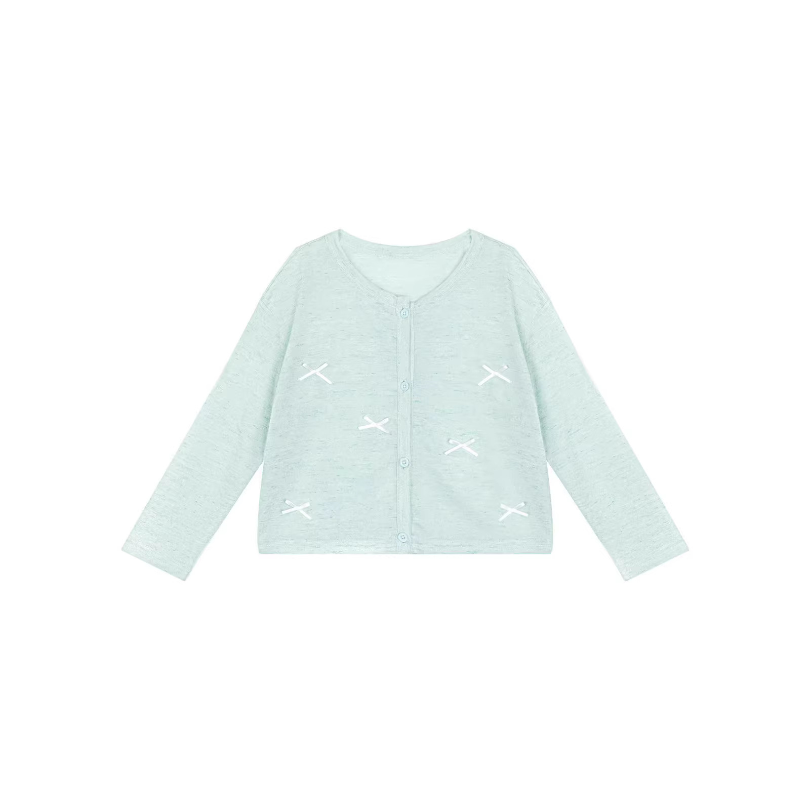 Baby abrigo solar delgado niñas cardigan verano 2026 nueva camisa de aire acondicionado de niñas casual con ropa infantil image 4