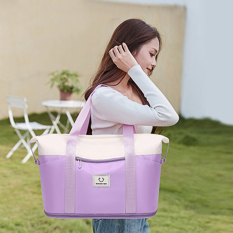 Bolsa de viaje puede cubrir la caja de la carretilla de almacenamiento nueva bolsa de equipaje de separación húmeda y seca bolsa de fitness portátil multifuncional de gran capacidad