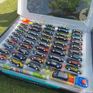 Toy Racing Car Children's Alloy Pull-Back Inertia Sliding Car Rolling Model Resistant to Falling Baby Gift Set