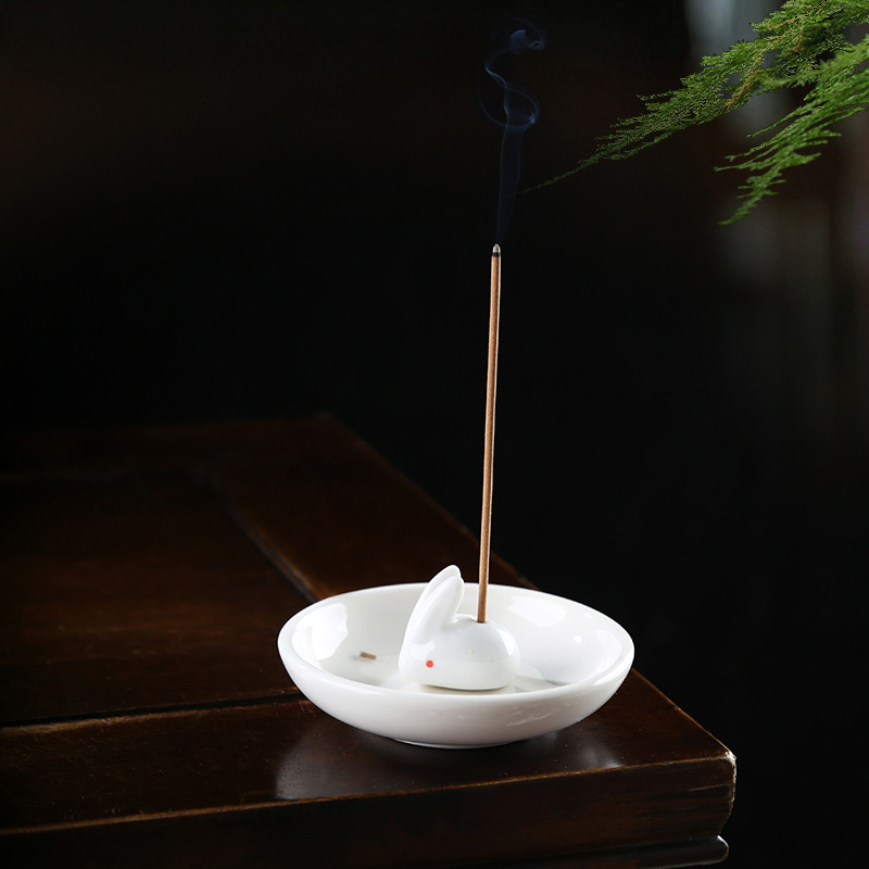현대 간단한 소프트 큐어 세라믹 향 삽입 창조적 인 향 향 향 향 향 향 스텐트 핀 라인 향 홈 일본 스타일 장식품