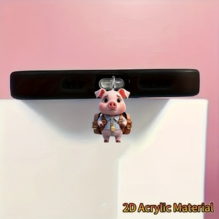 Cute Piggy Popular Acrylic Mobile Phone Dust Plug Pendant Type-C