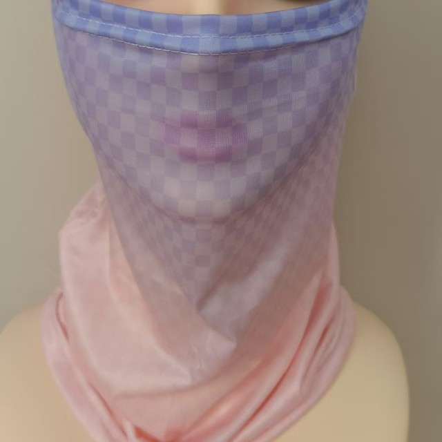 Women's Gradient Ice Silk Face Mask Breathable Uv Protection Veil_voghion.com