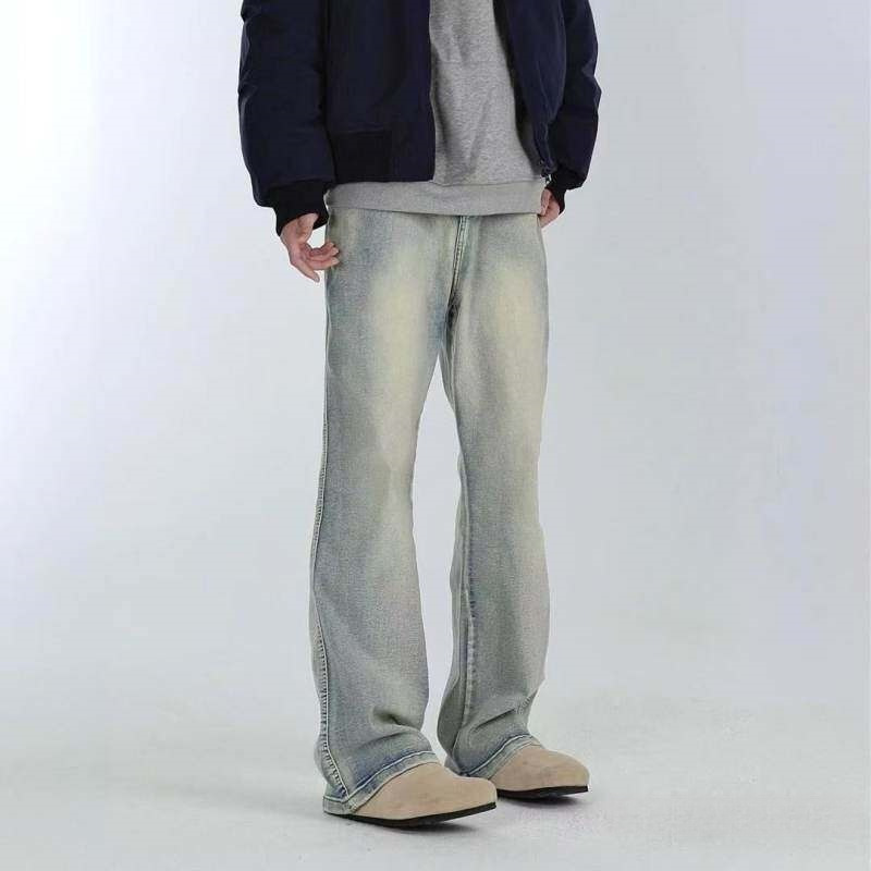 2025 Spring and Autumn Three-Color Atmosphere-Enhancing Straight-Leg Slightly Flared Versatile Stretch Retro Washed Casual Jeans Black Blue 2025 Spring and Autumn Three-Color Atmosphere-Enhancing Straight-Leg Slightly Flared Versatile Stretch Retro Washed Casual Jeans Black Blue