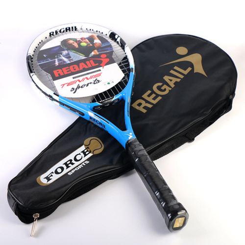 Factory direct sales REGAIL carbon composite one-piece tennis racket, ultra-light training and competition tennis racket for college men and women