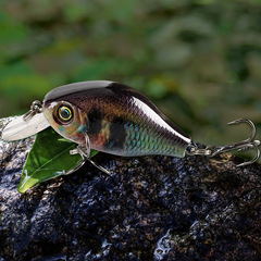 3D打印8g浮水米諾路亞餌小胖搖滾噪音塑料假魚餌硬餌跨境批發