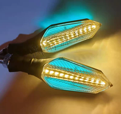 Suitable for All Series – Dönmə işıqları - 36-72v-yellow-and-green-running-water-pair