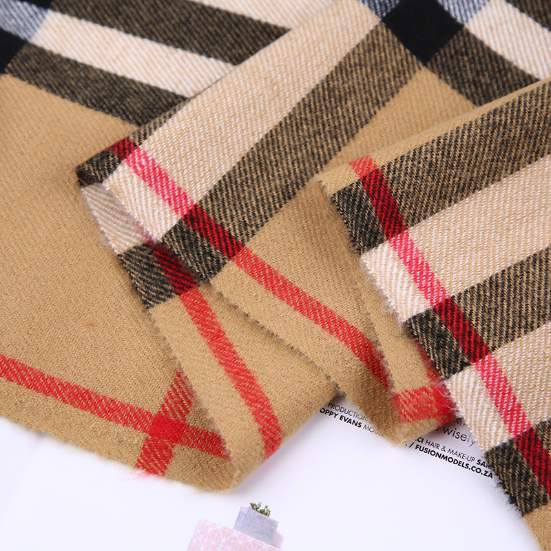 영국 스타일 레드 캐시미어 스카프 선호 울 바바 플레드 따뜻한 목 스카프 남성 및 여성 부모-자식 스타일 두꺼운 숄