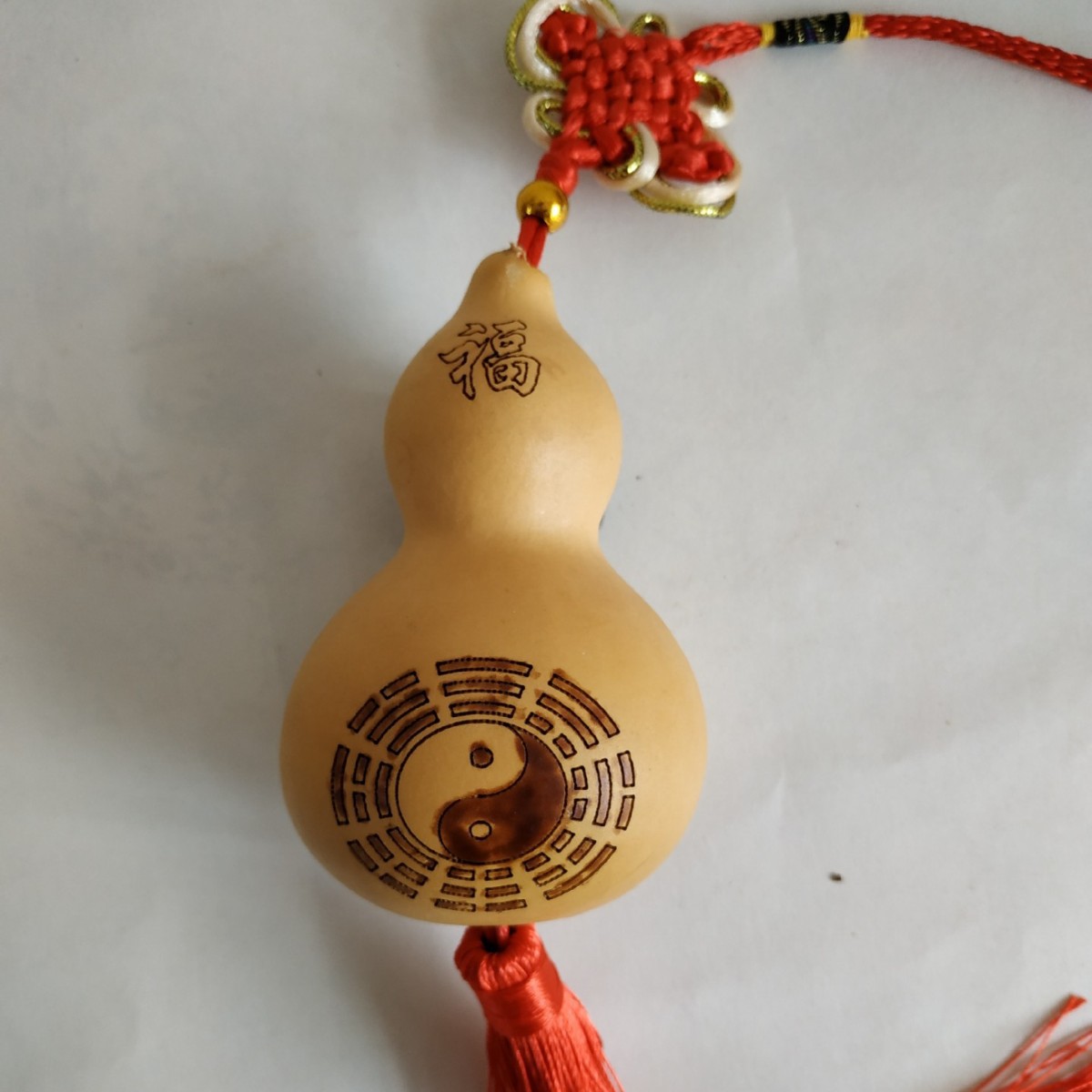 批发天然葫芦白皮葫芦工艺葫 雕刻八卦葫芦手工烙铁上色八卦葫芦
