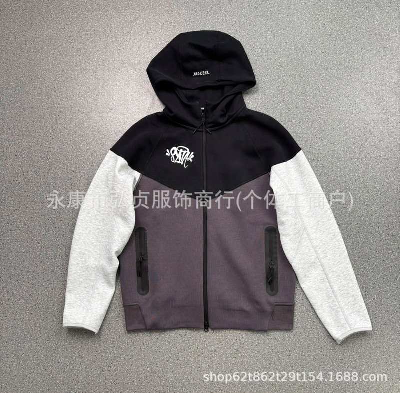 25秋季新款休闲运动联名风行者套装欧美明星嘻哈连帽套装748+749|undefined